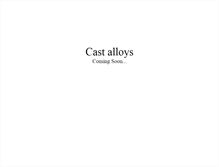 Tablet Screenshot of cast-alloys.com